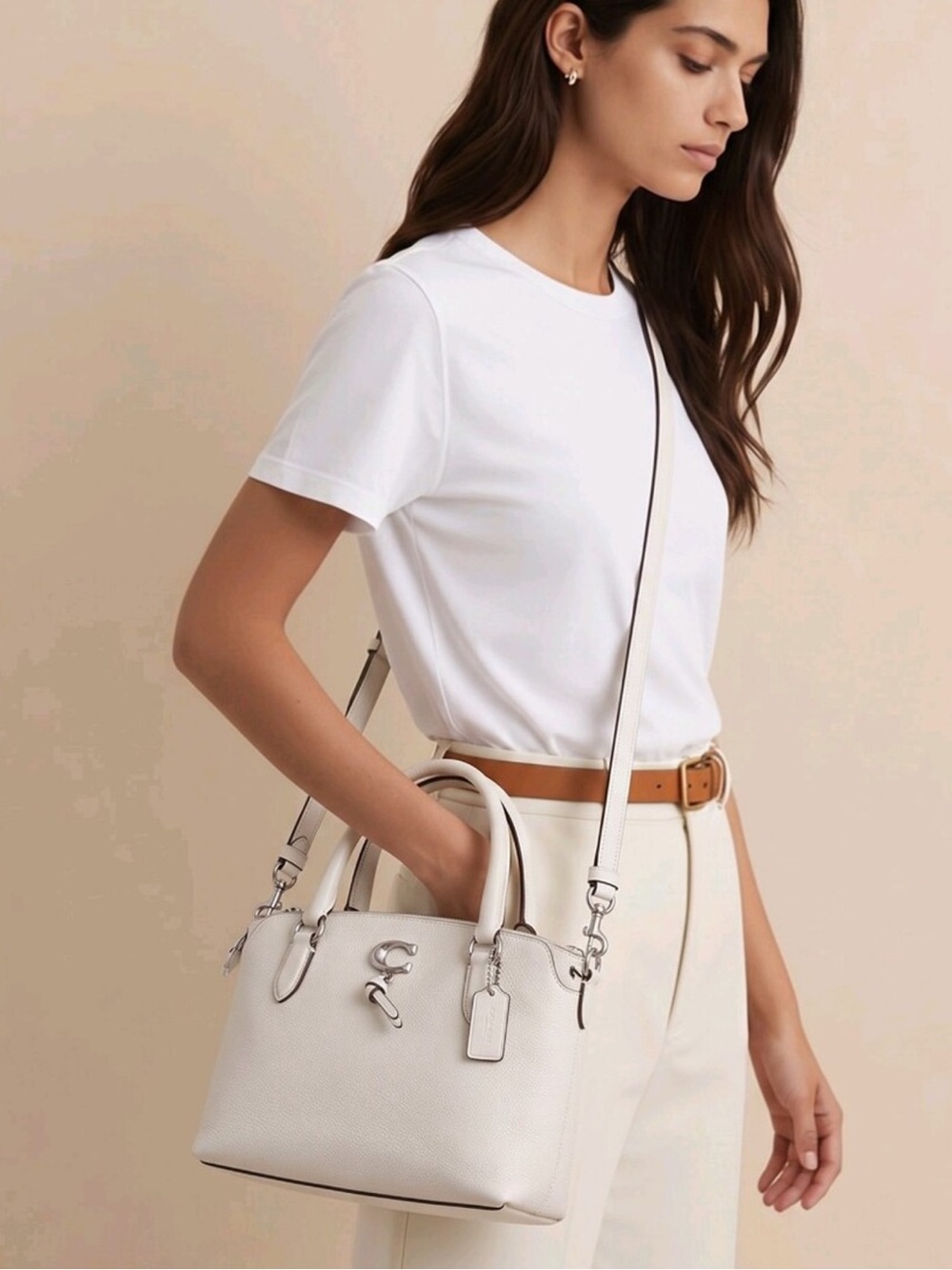 Coach Remi 1317 Ivory Satchel